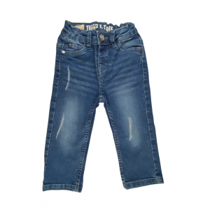 Calça Jeans com Rasgadinho | Tigor