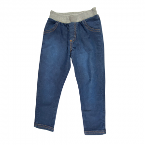 Calça Jeans em Moletinho com Ribana Cinza | Coloritta