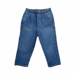 Calça Jeans Detalhe Bolso Cós com Elástico | Hering Kids