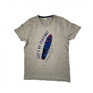 Camiseta Cinza Estampa Skate | Malwee