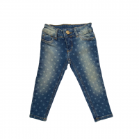 Calça Jeans com Detalhe Florzinha | Milon