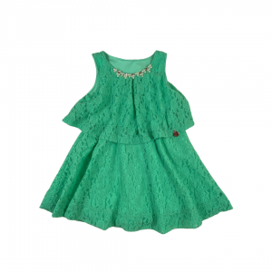 Vestido em Renda Verde Menta | Kiki Xodó