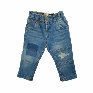 Calça Jeans Rasgadinha com Regulagem | Zara Baby