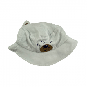 Chapéu Branco com Estampa Ursinho | Teddy Boom