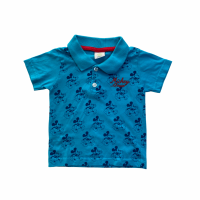 Camiseta Gola Polo Azul Mickey | Disney Baby