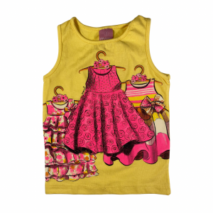 Blusa Regata Amarela Vestidos | Momi NOVA 