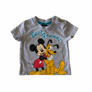 Camiseta Cinza Mickey e Pluto | Disney