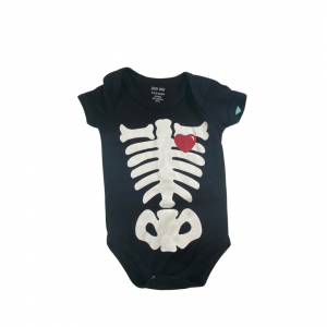 Body Preto Estampa Esqueleto | Baby Way