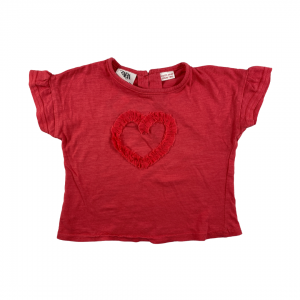 Blusa Vermelha Coração | Zara Baby